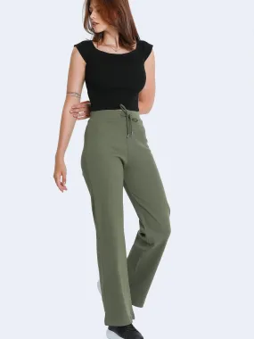 Dark Khaki Rib Joggers