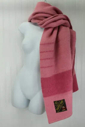 Early's Trapper Wool Shawl - Made From 4 Point Blanket - Vintage England 24" X 79"