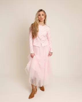 EDIN MIDI SKIRT X PINK