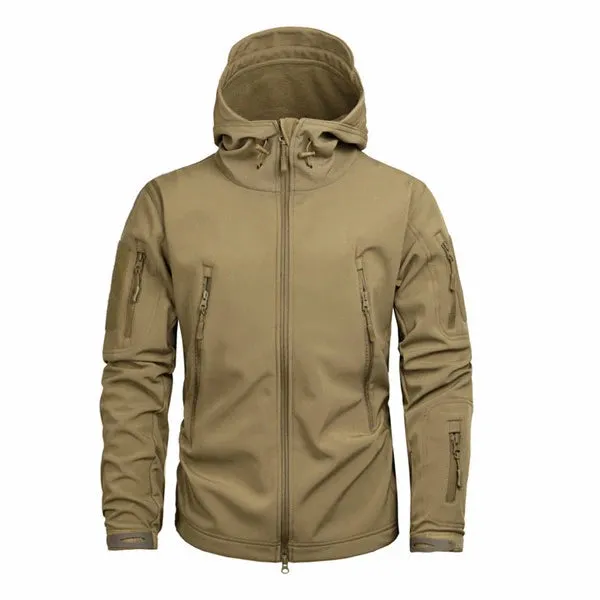 EMR Camouflage Soft Shell assault Suit, Outdoor Sports, Hunting, Waterproof, Fleece Inside