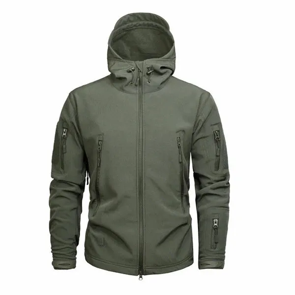 EMR Camouflage Soft Shell assault Suit, Outdoor Sports, Hunting, Waterproof, Fleece Inside