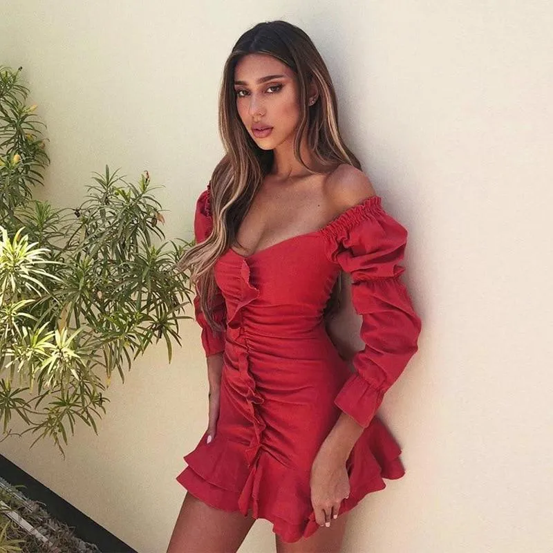 FashionSierra - Women Pleated Bodycon zipper Club Party Sexy Dresses