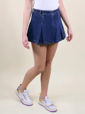 Free People Madison Ave Denim Mini Skirt