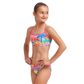 Funkita Poka Palm Girls Swim Crop Top