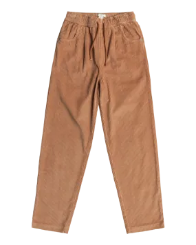 Girls Thousand Stars Corduroy Joggers in Camel