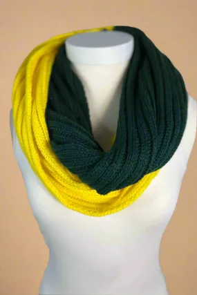 Green & Gold Infinity Scarf