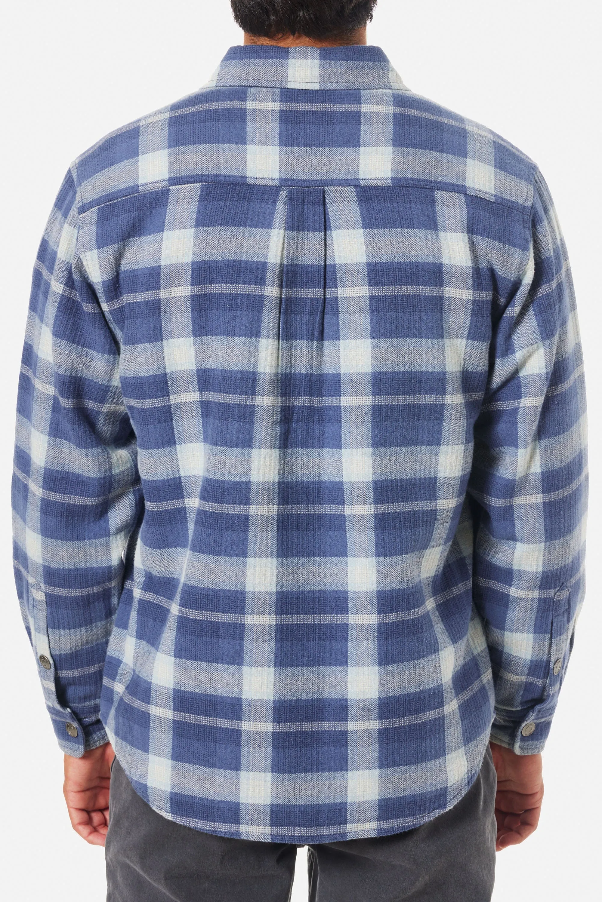 Harold Sherpa Lined Shacket - Washed Blue