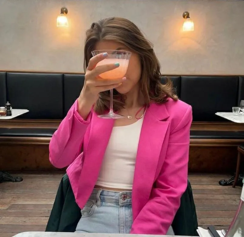 Hello Pink Blazer