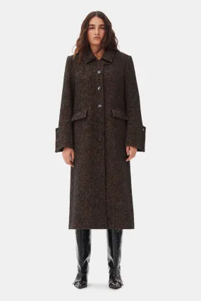 Herringbone Wool Coat