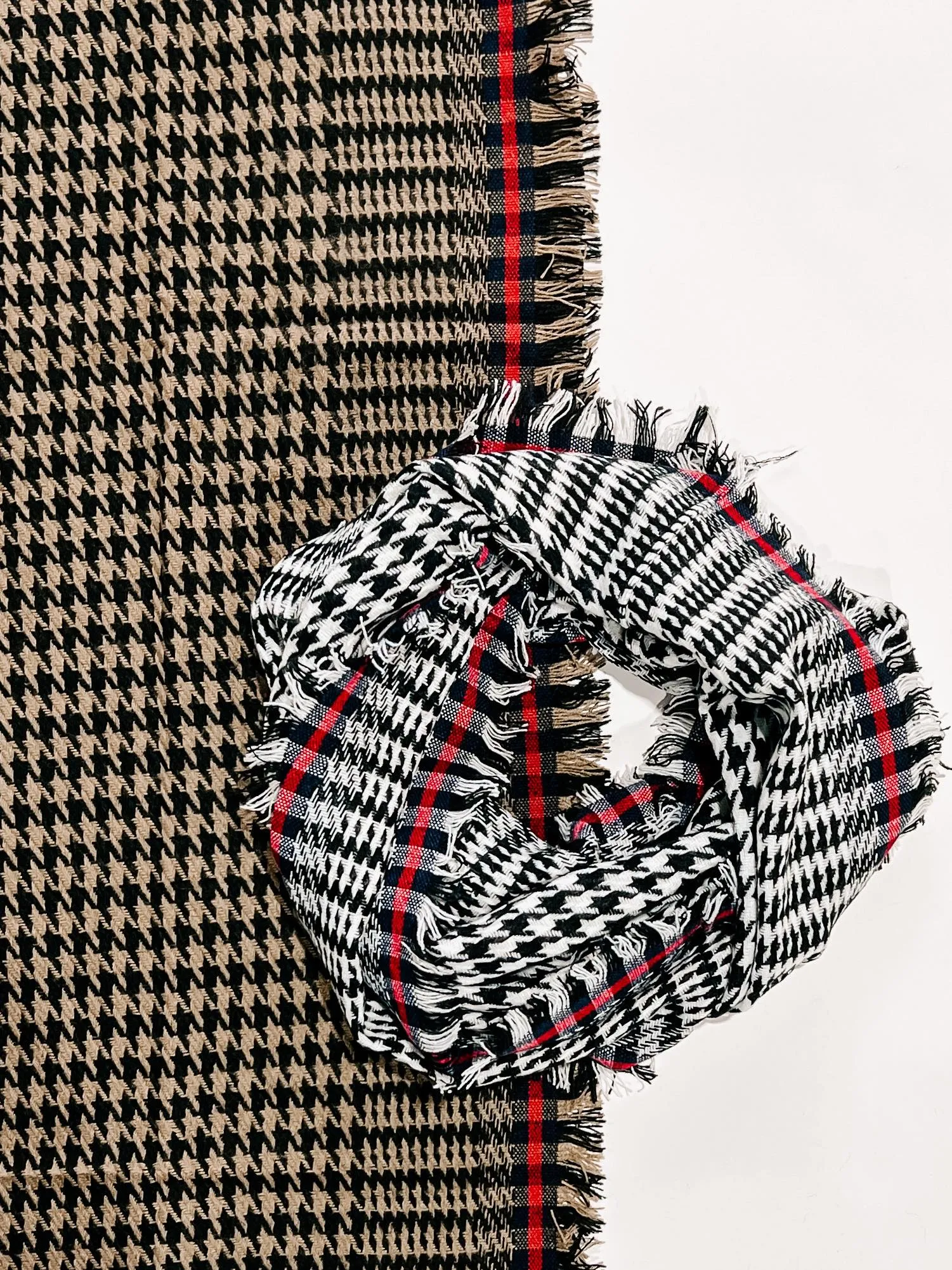 Houndstooth Infinity Scarf**