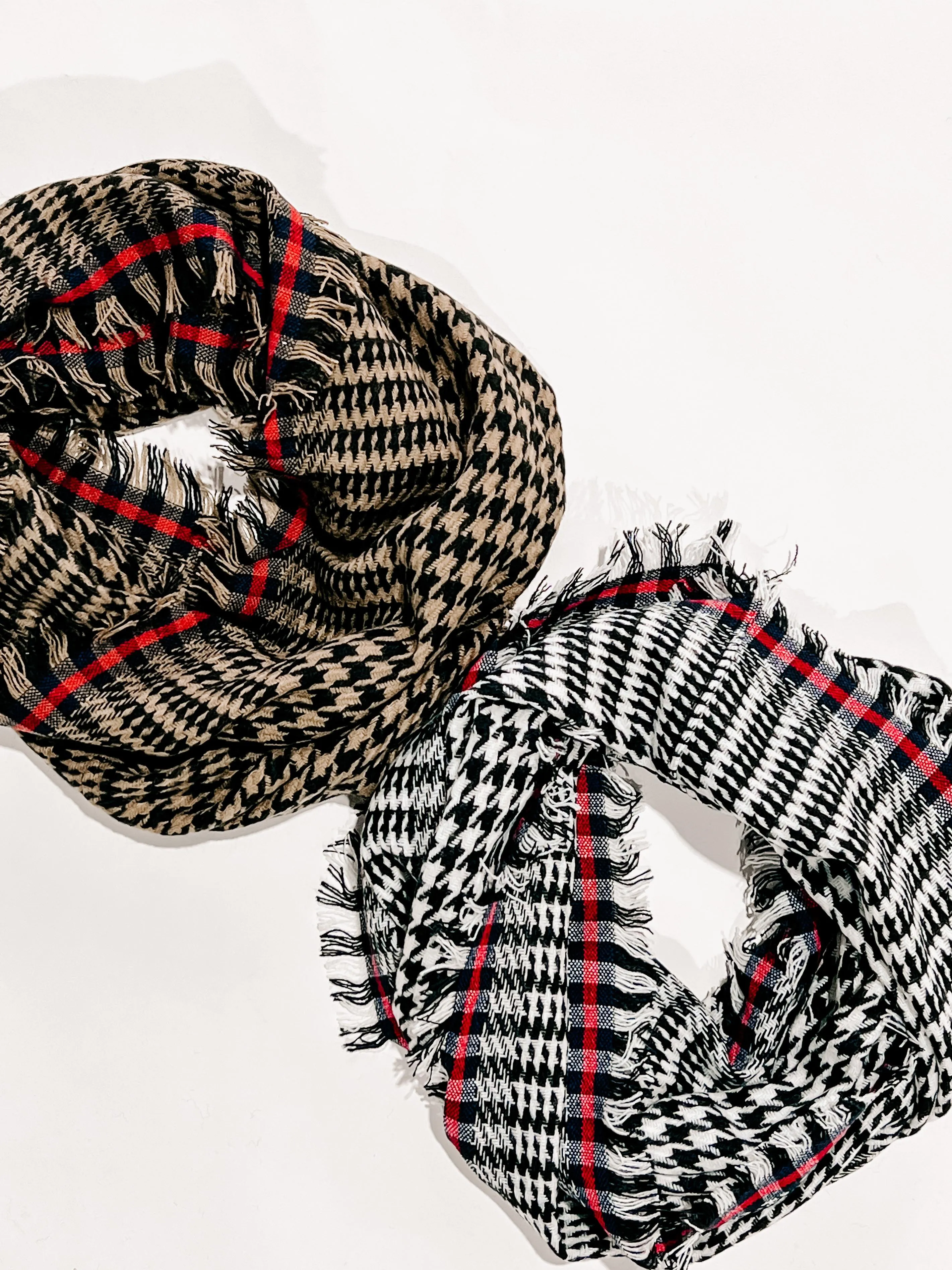 Houndstooth Infinity Scarf**