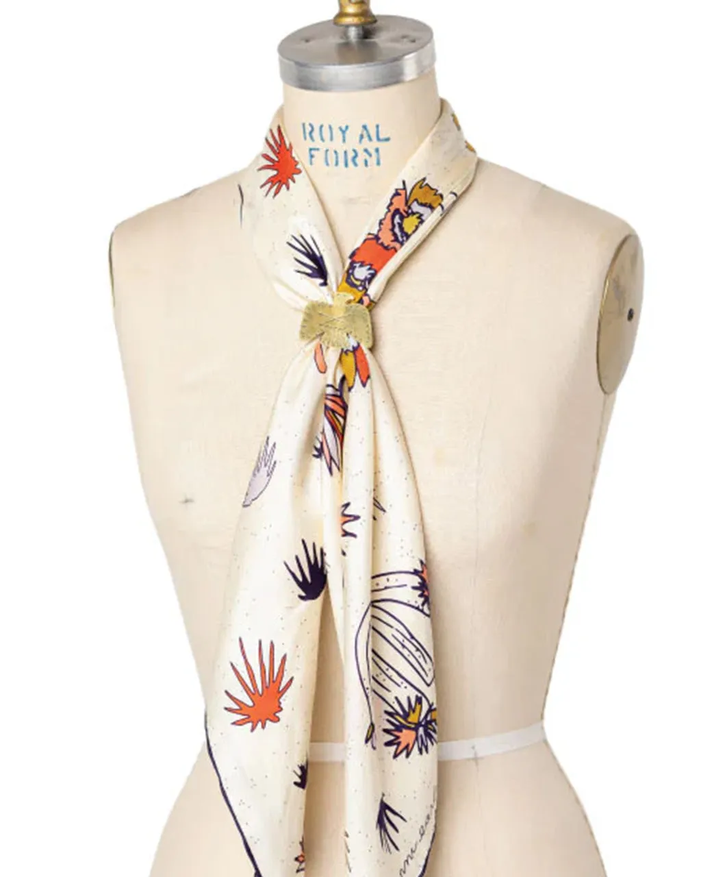 I Am Free Cactus Silk Scarf