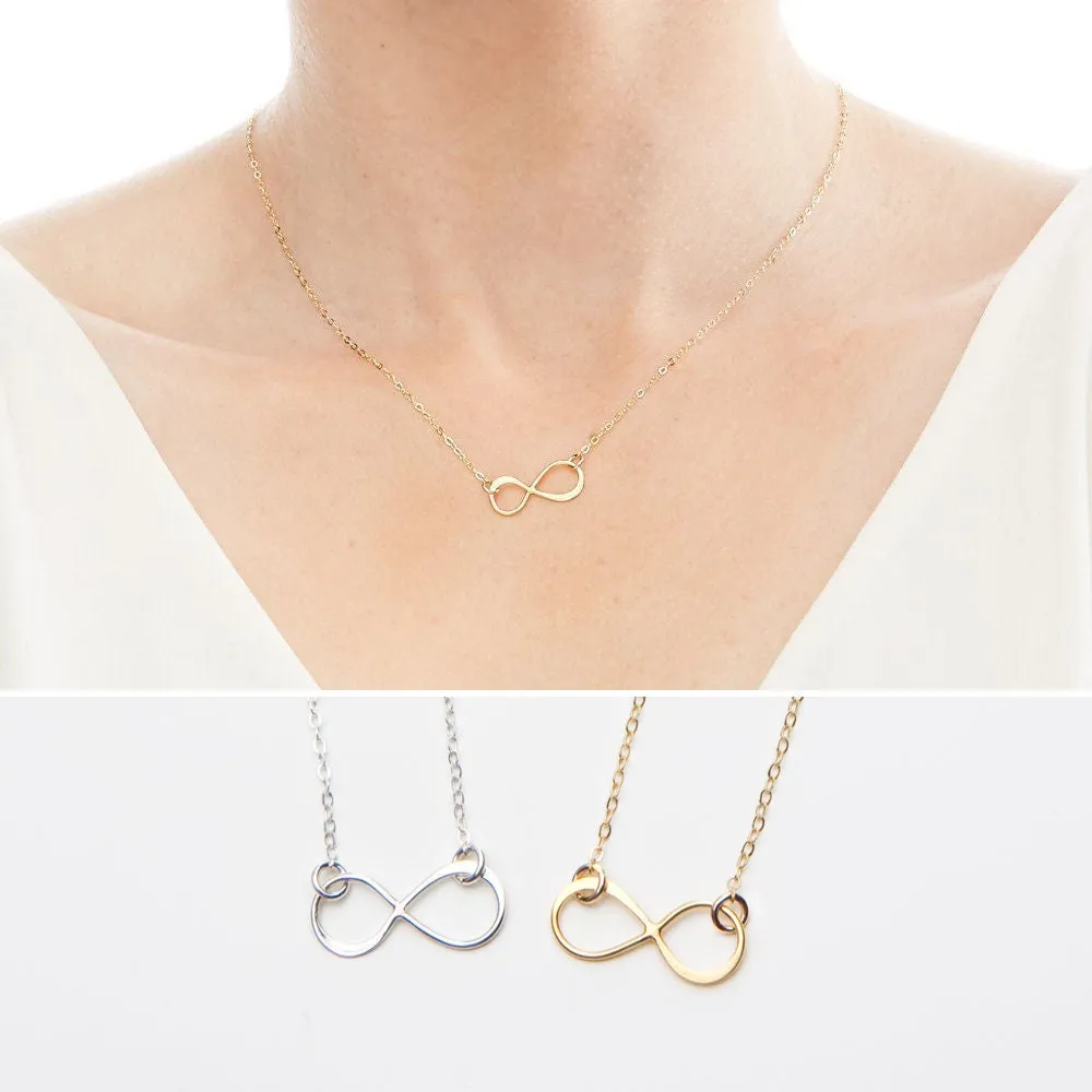 Infinity Forever Love Necklace - CG264N. Starts at