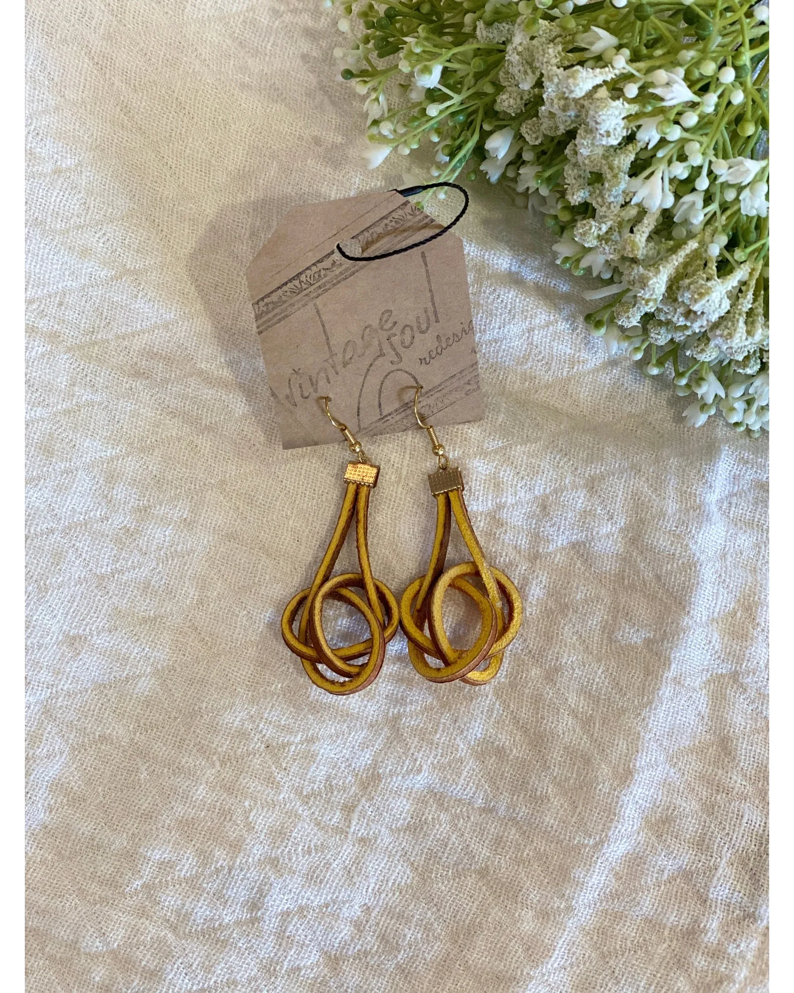 Infinity Leather Earrings