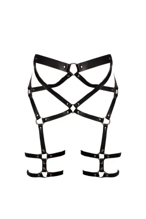 Infinity Leather Suspender Belt