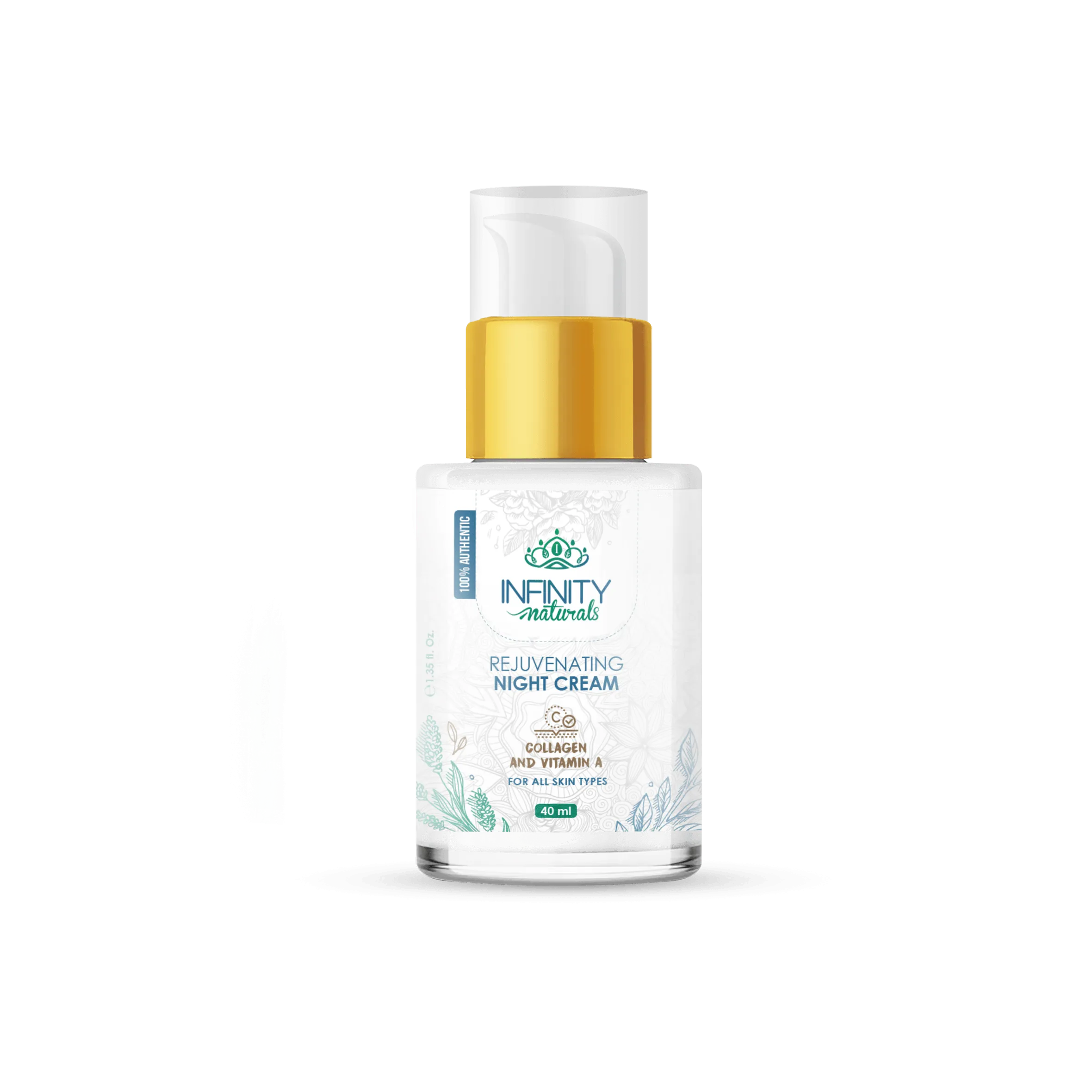 Infinity Naturals Rejuvenating Night Cream Collagen & Vit A ( All Skin Type )