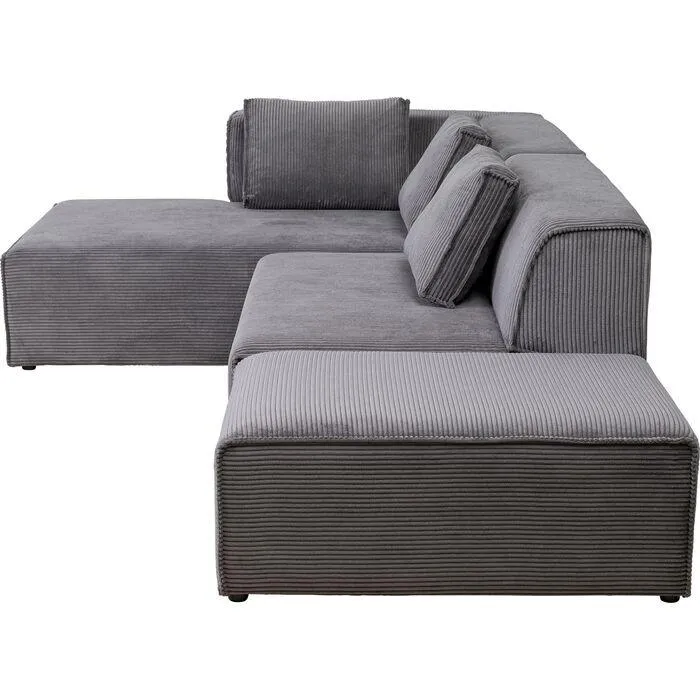 Infinity Ottomane Corduroy Corner Sofa