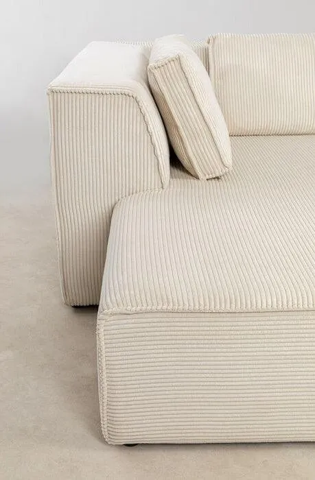 Infinity Ottomane Corduroy Corner Sofa