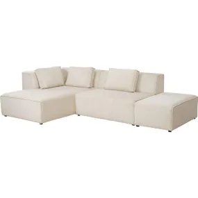 Infinity Ottomane Corduroy Corner Sofa