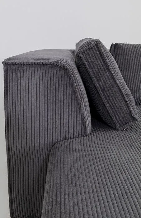 Infinity Ottomane Corduroy Corner Sofa
