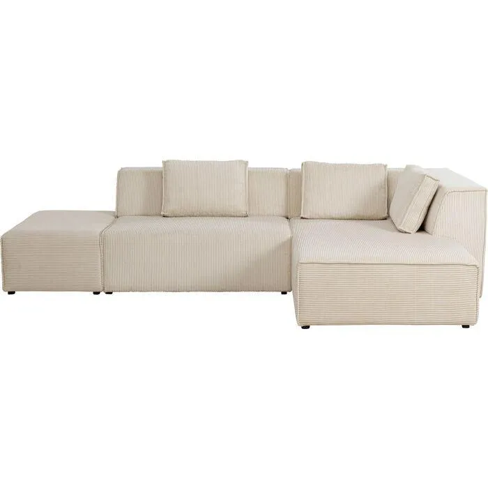 Infinity Ottomane Corduroy Corner Sofa