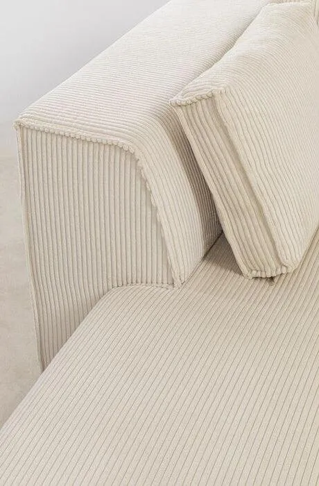 Infinity Ottomane Corduroy Corner Sofa