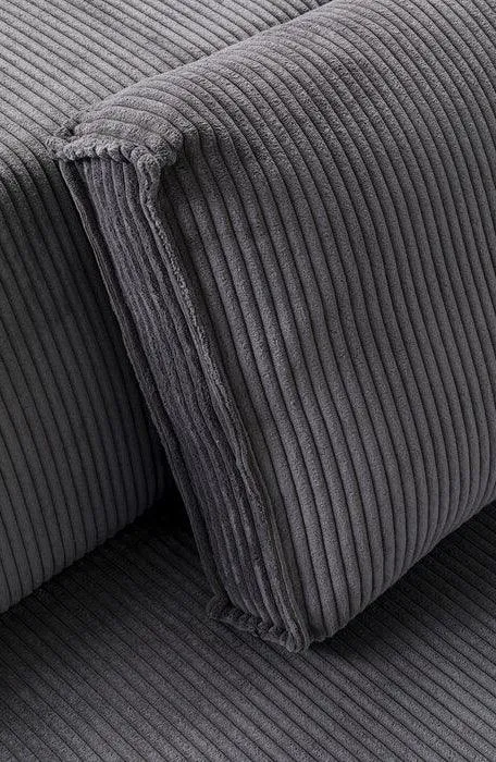 Infinity Ottomane Corduroy Corner Sofa
