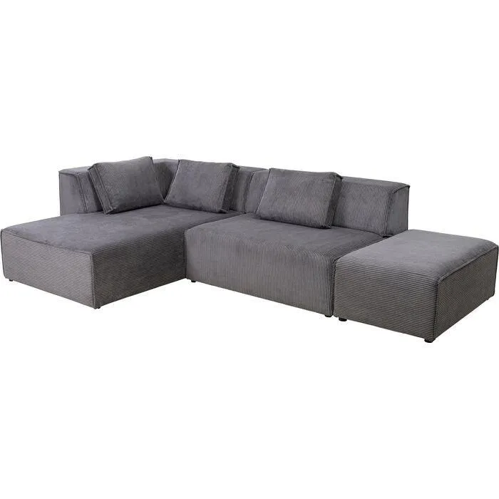 Infinity Ottomane Corduroy Corner Sofa