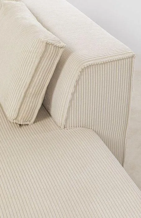 Infinity Ottomane Corduroy Corner Sofa