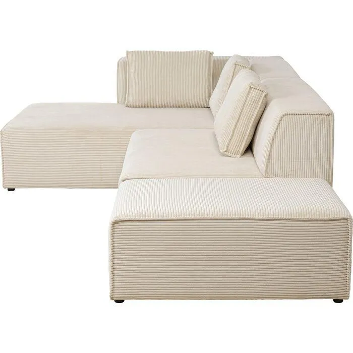 Infinity Ottomane Corduroy Corner Sofa