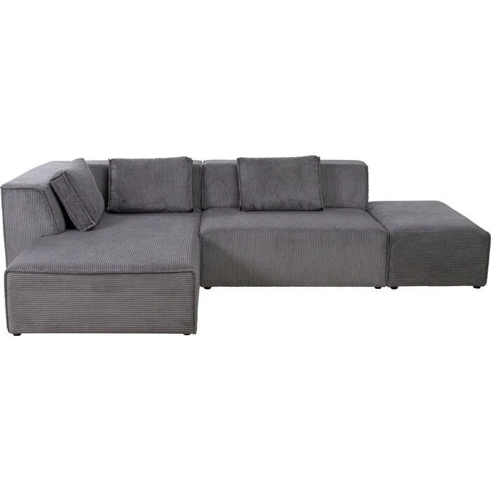 Infinity Ottomane Corduroy Corner Sofa