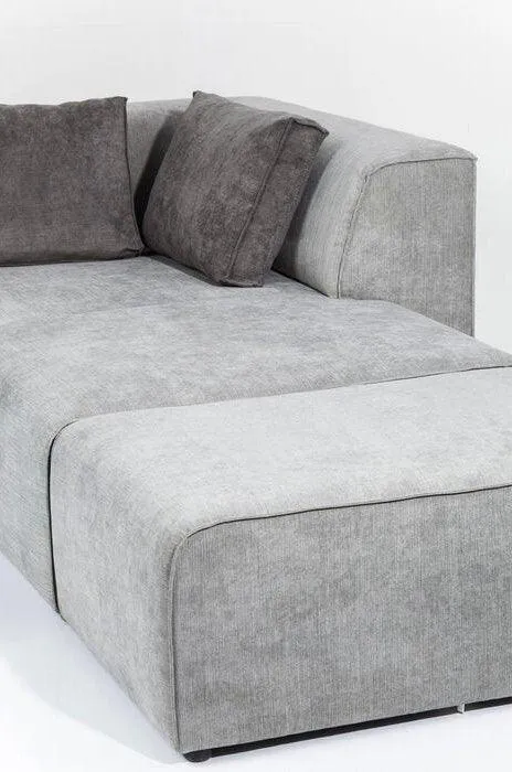 Infinity Ottomane Grey Corner Sofa