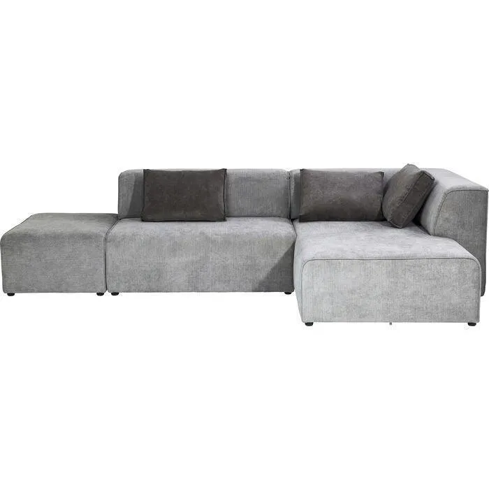 Infinity Ottomane Grey Corner Sofa