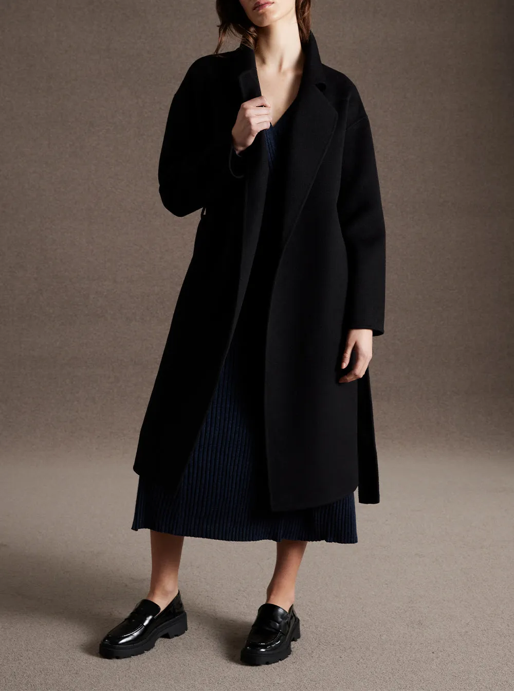 Kalima Wool Coat - Black