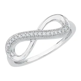 KATARINA 1/20 cttw Diamond Infinity Ring