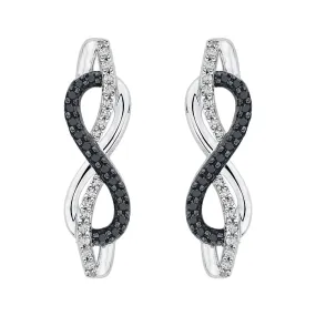KATARINA Diamond Infinity Dangle Earrings (1/4 cttw JK, SI2/I1)