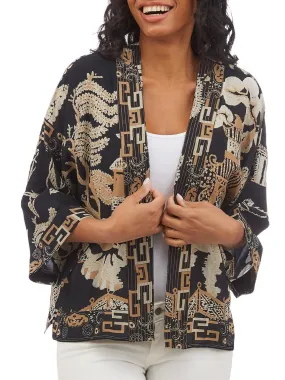 Kimono Jacket - Black Willow