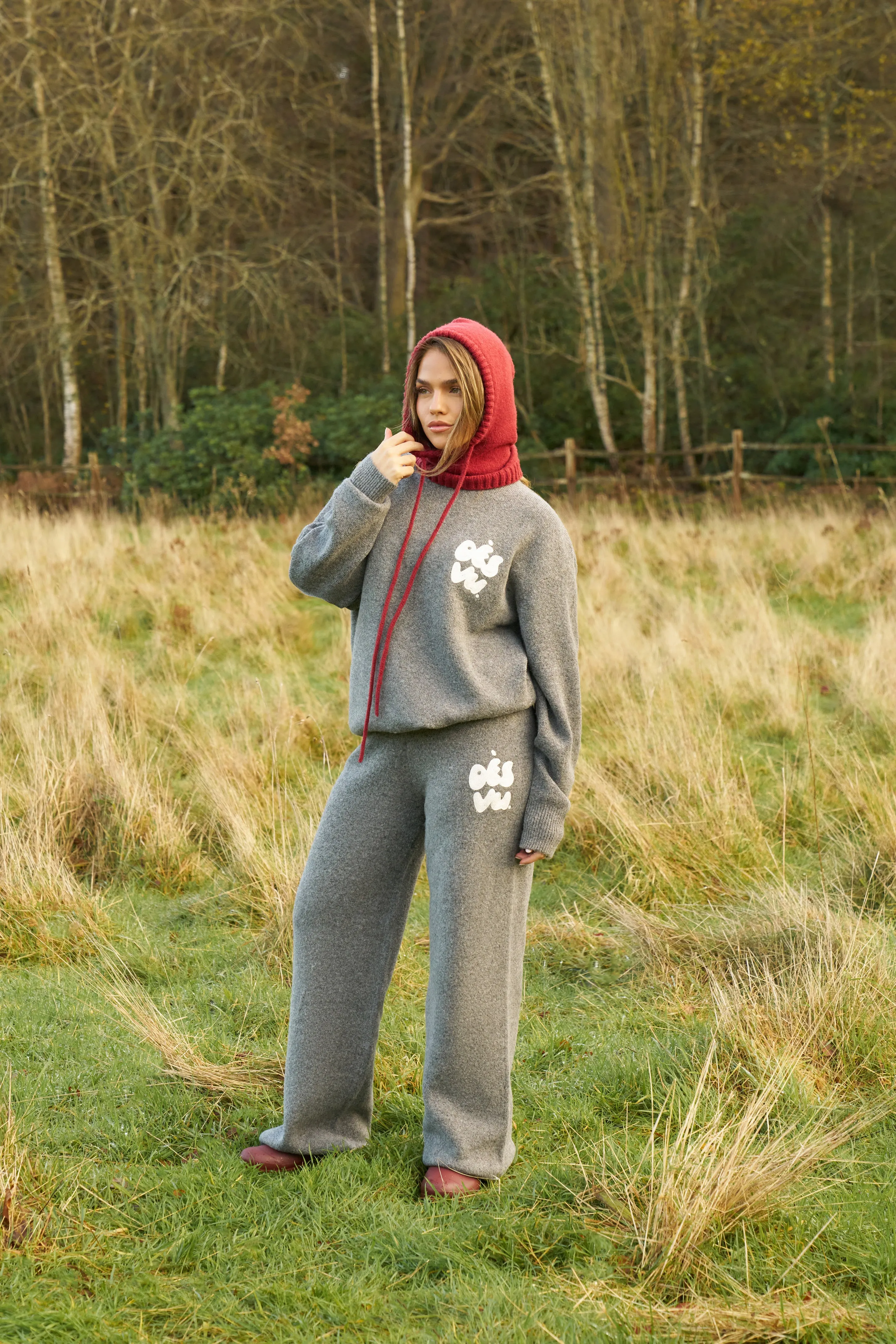 Knitted Trousers - Charcoal