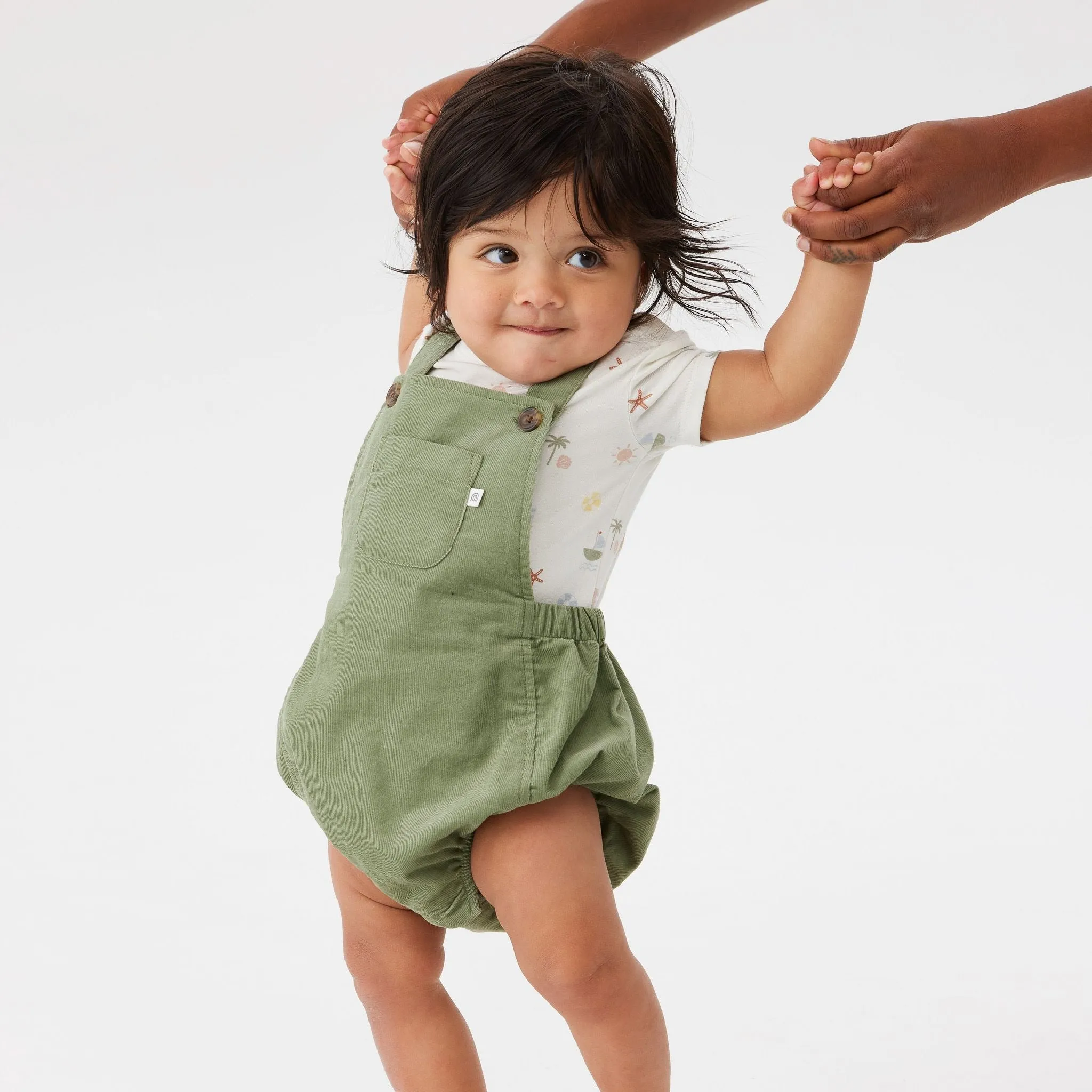 KYND Baby Cord Overall (Sage)