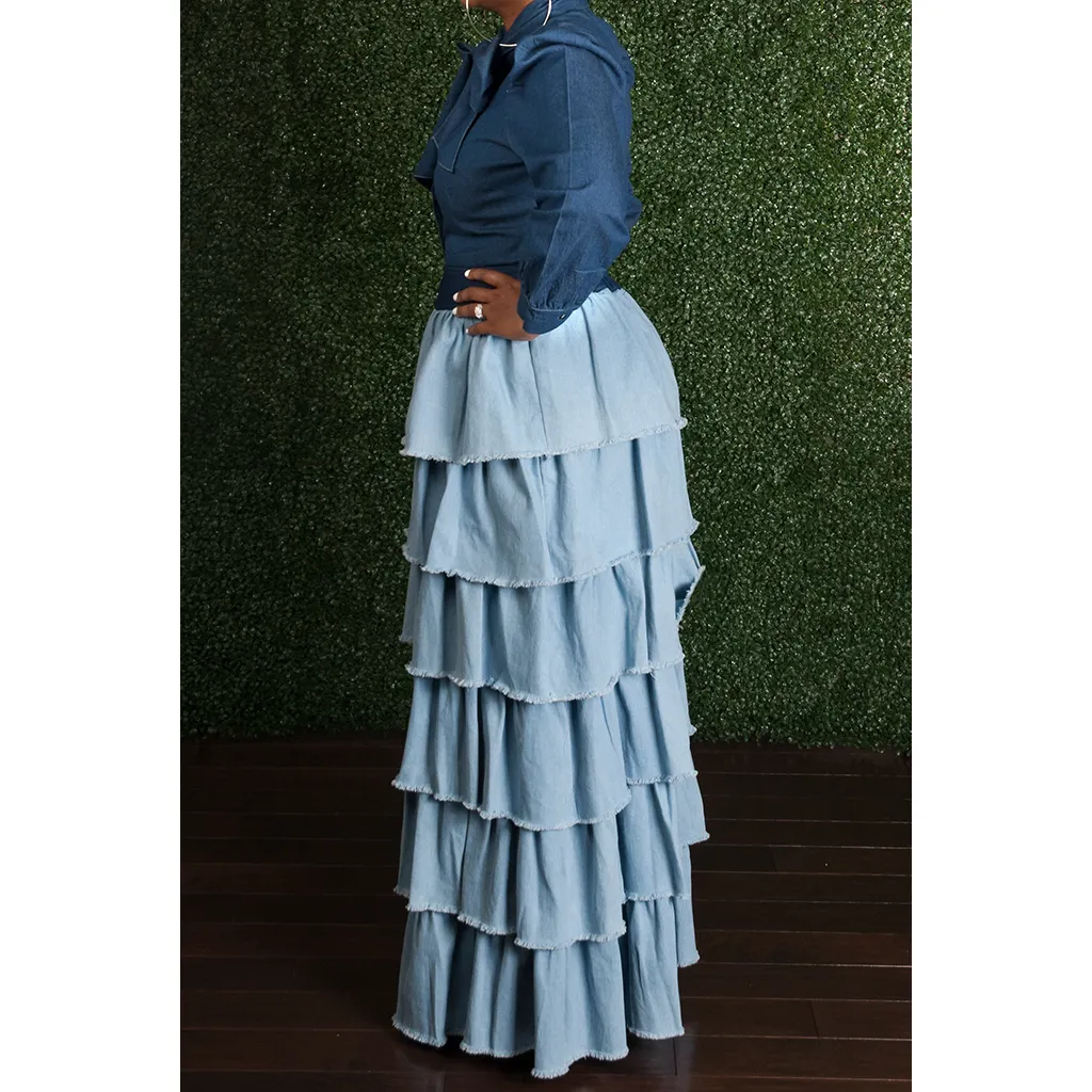 Layers for Days Denim Skirt