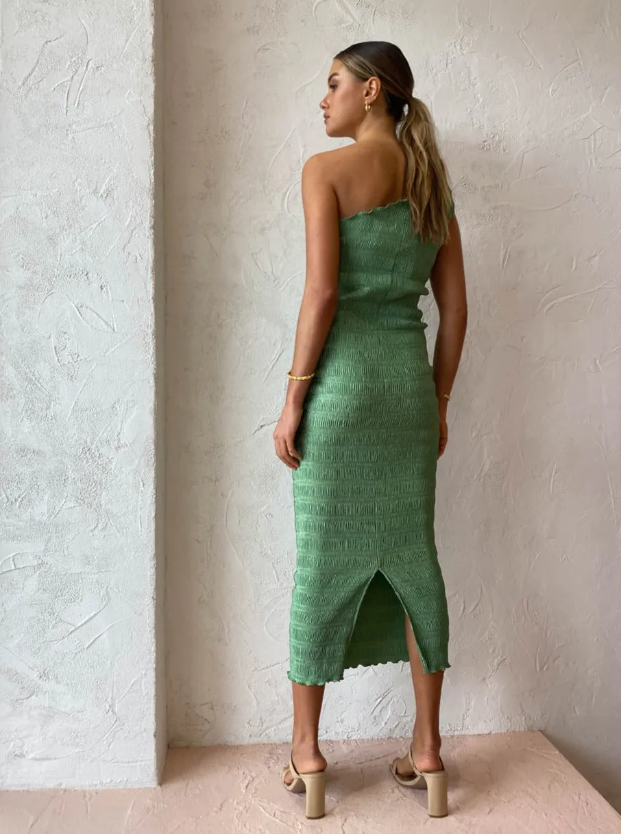 Lidee Gigi Smocking Gown in Sea Green