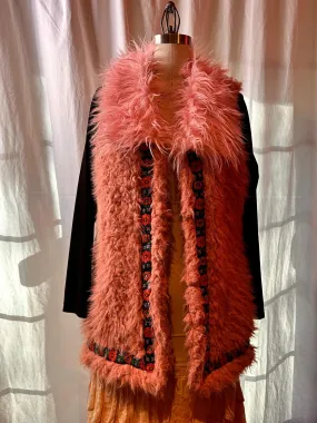 Light Pink Fuzzy Coat (Fully Lined)