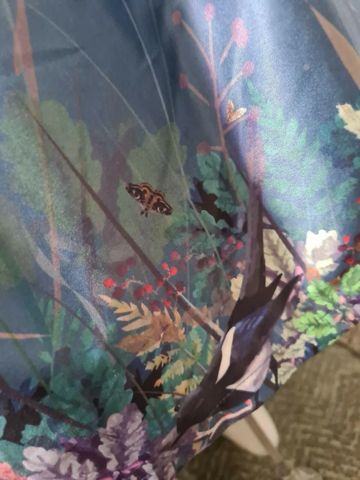 Lindy Bop Tea Dress Woodland Magpie Boho Pleated Landgirl Style