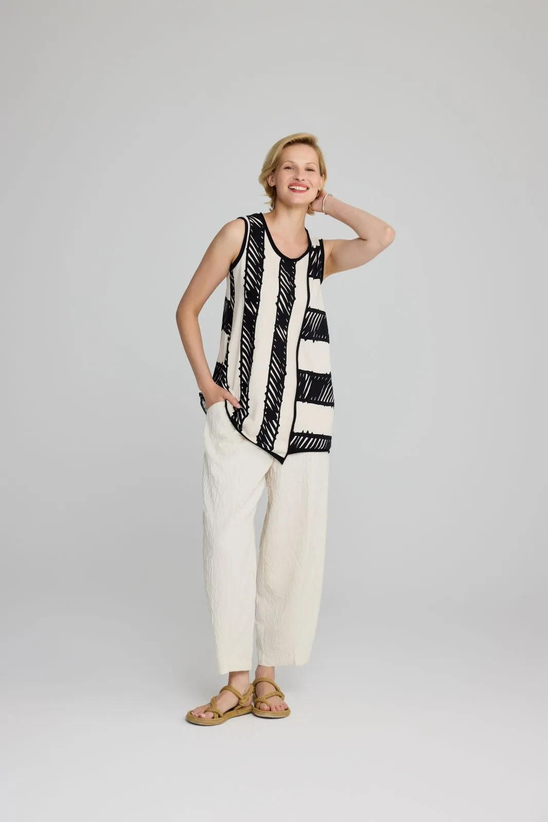 Luukaa Crepe Trousers Cream