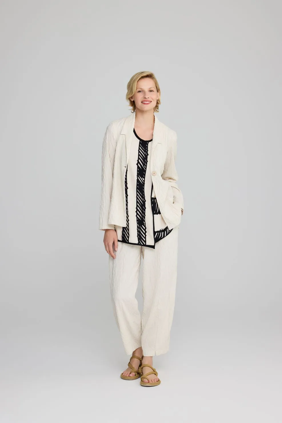 Luukaa Crepe Trousers Cream
