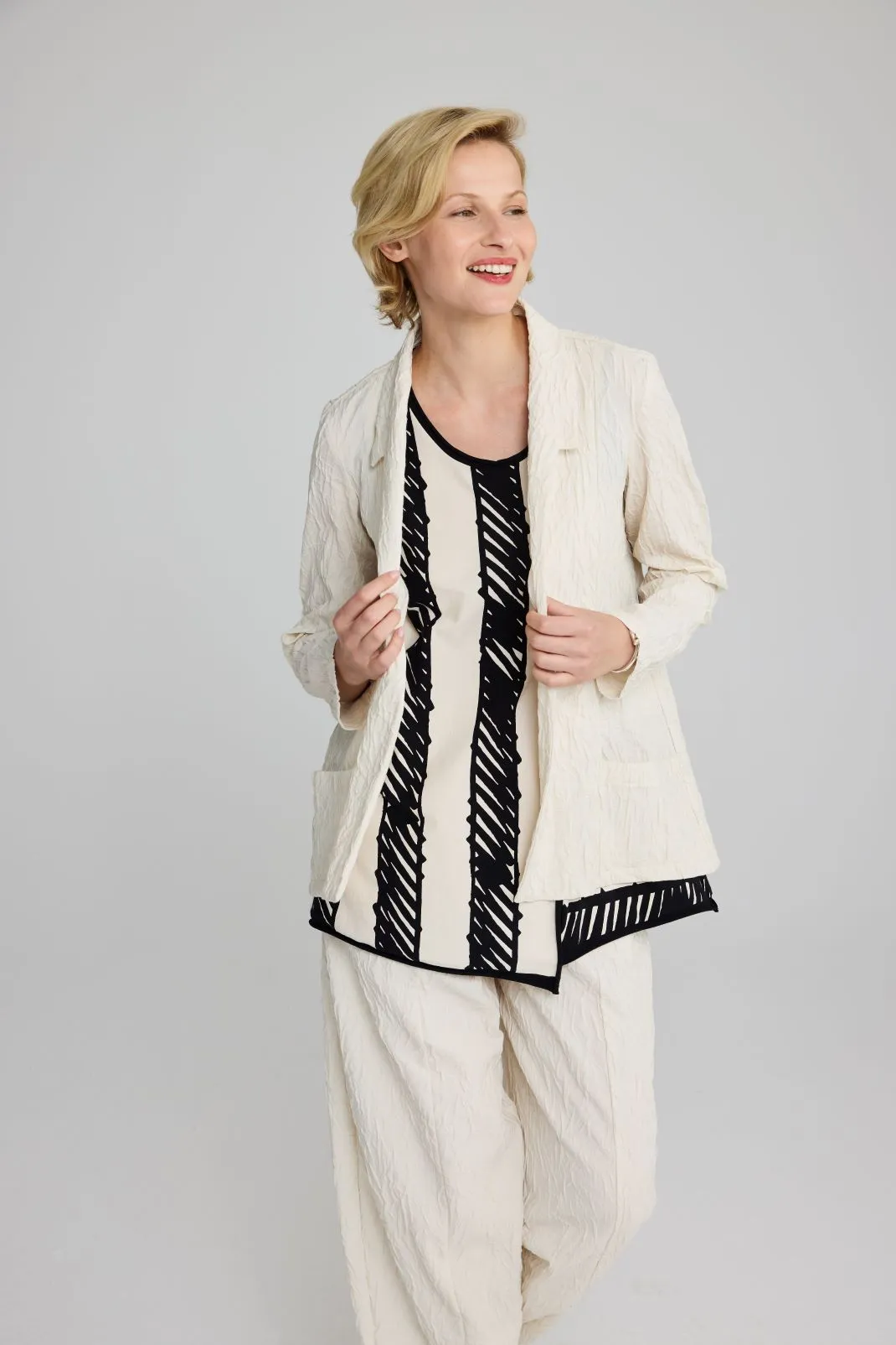 Luukaa Crepe Trousers Cream