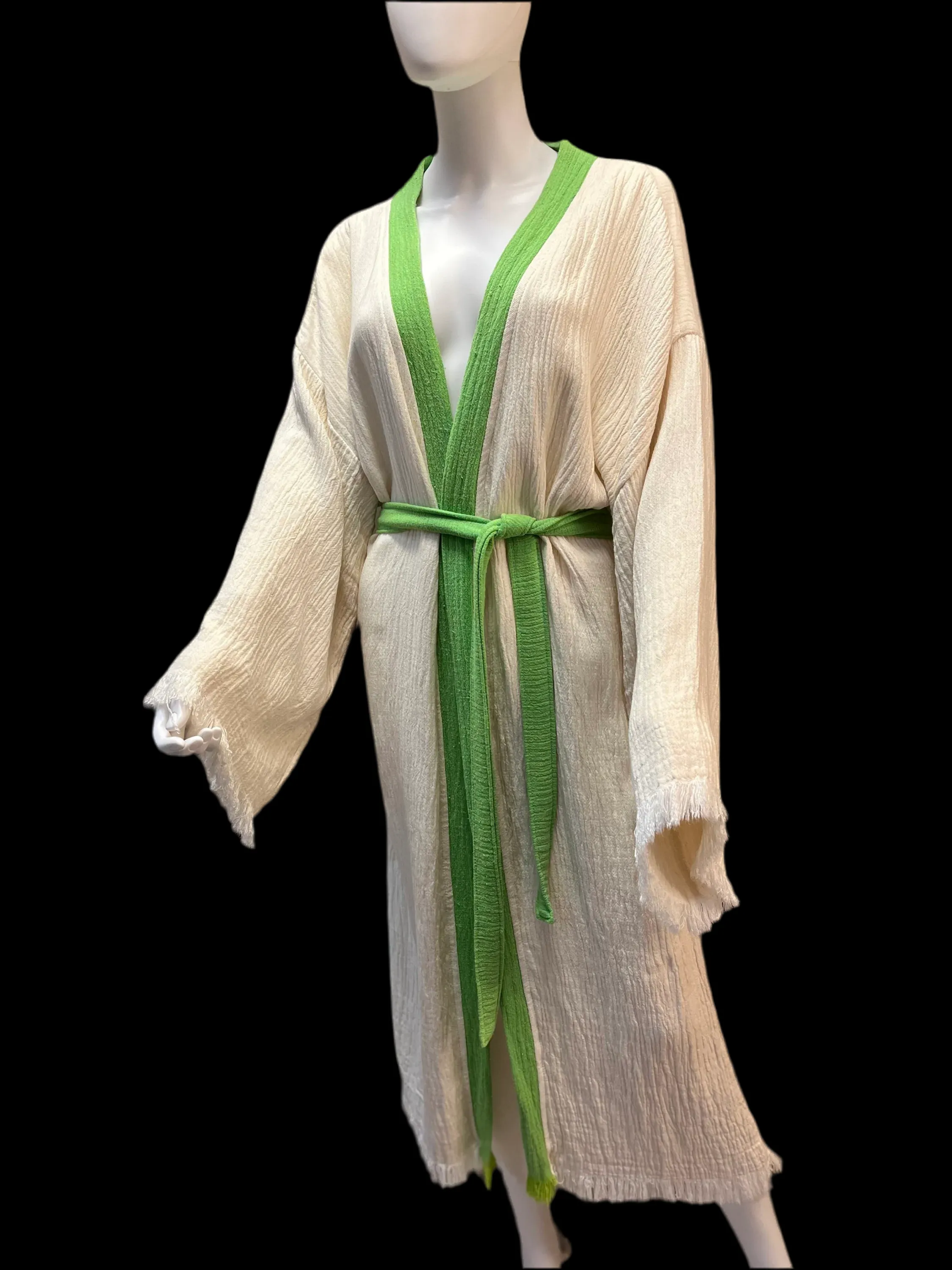 Maya Kimono Robe, Evil Eye Cotton Robe, Cotton Jacket O/S AU 12-26