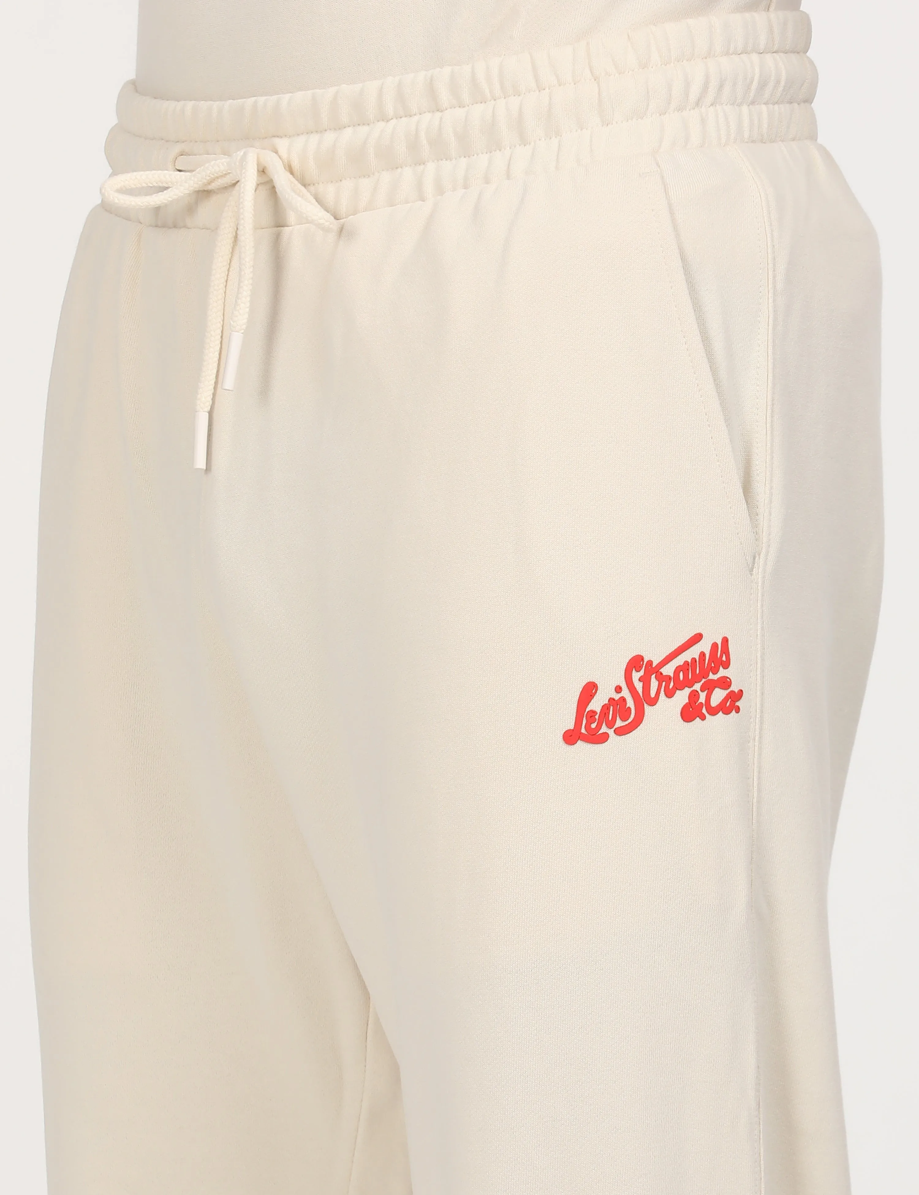 Men's Beige Regular Fit Joggers
