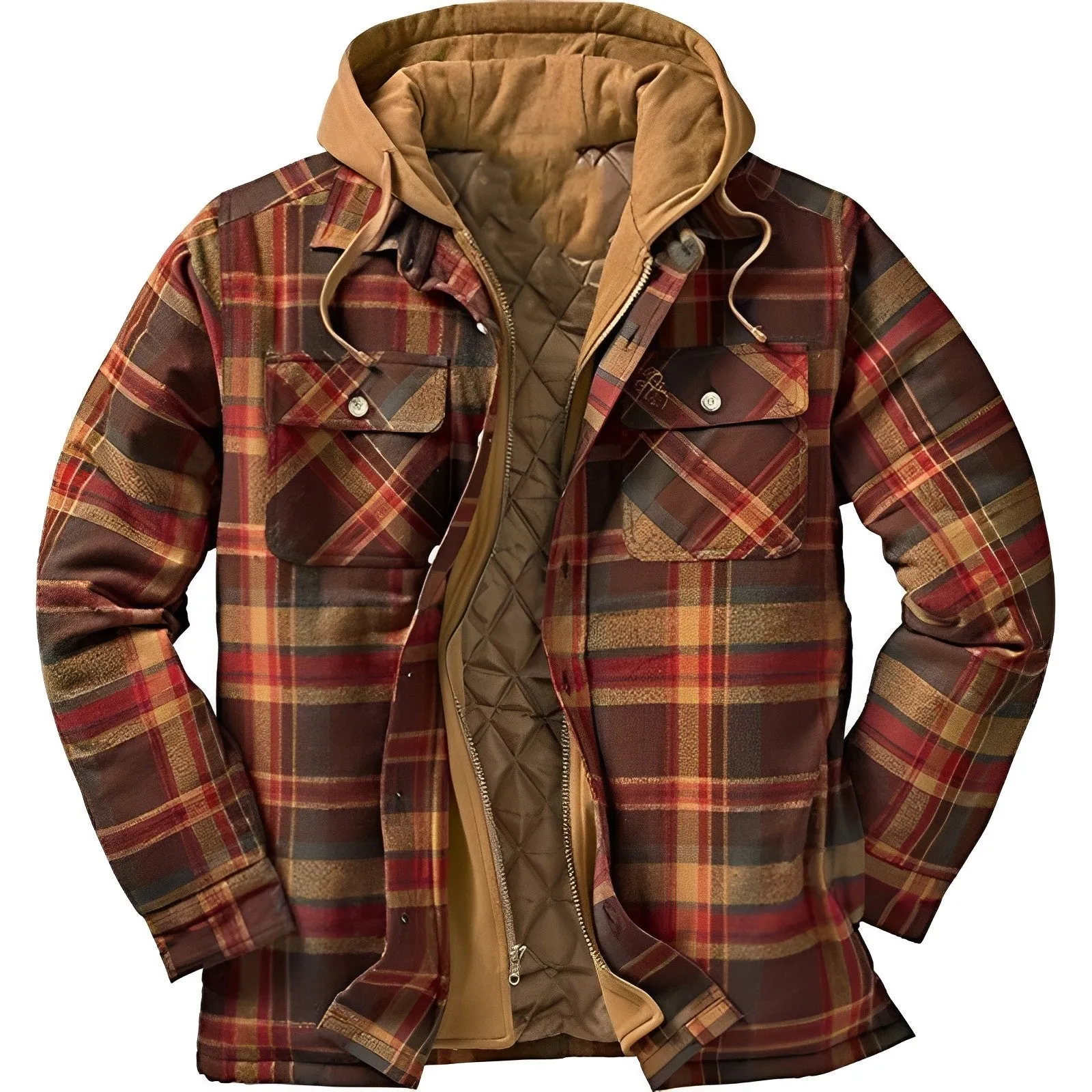 Men's Padded Hooded Jacket