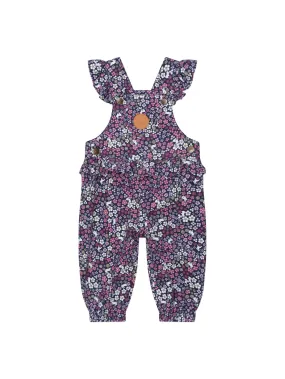 Midnight Flower Garden Frill Overall